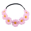 Brand elastic fresh headband solar-powered, hair accessory, flowered, boho style