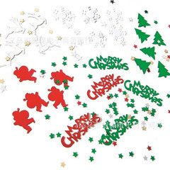 Merry christmasスパンコール雪クリスマステーブル紙くずクリスマス用品小プレゼント置物