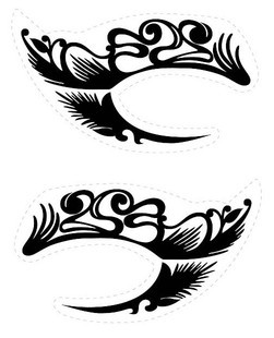 Sombra de ojos tatuaje pegatinas, Variedad encanto Smokey pegatinas