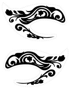 Sombra de ojos tatuaje pegatinas, Variedad encanto Smokey pegatinas