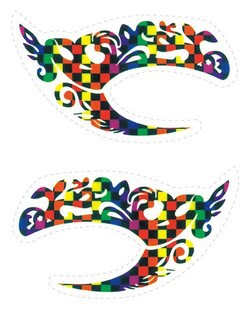 Sombra de ojos tatuaje pegatinas, Variedad encanto Smokey pegatinas