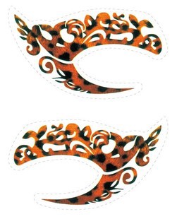 Sombra de ojos tatuaje pegatinas, Variedad encanto Smokey pegatinas