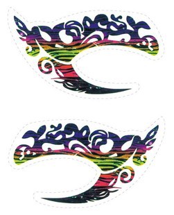 Sombra de ojos tatuaje pegatinas, Variedad encanto Smokey pegatinas