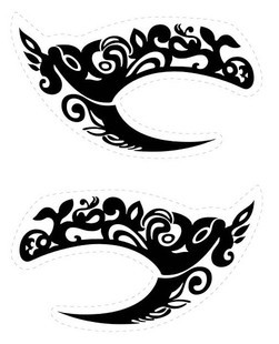 Sombra de ojos tatuaje pegatinas, Variedad encanto Smokey pegatinas