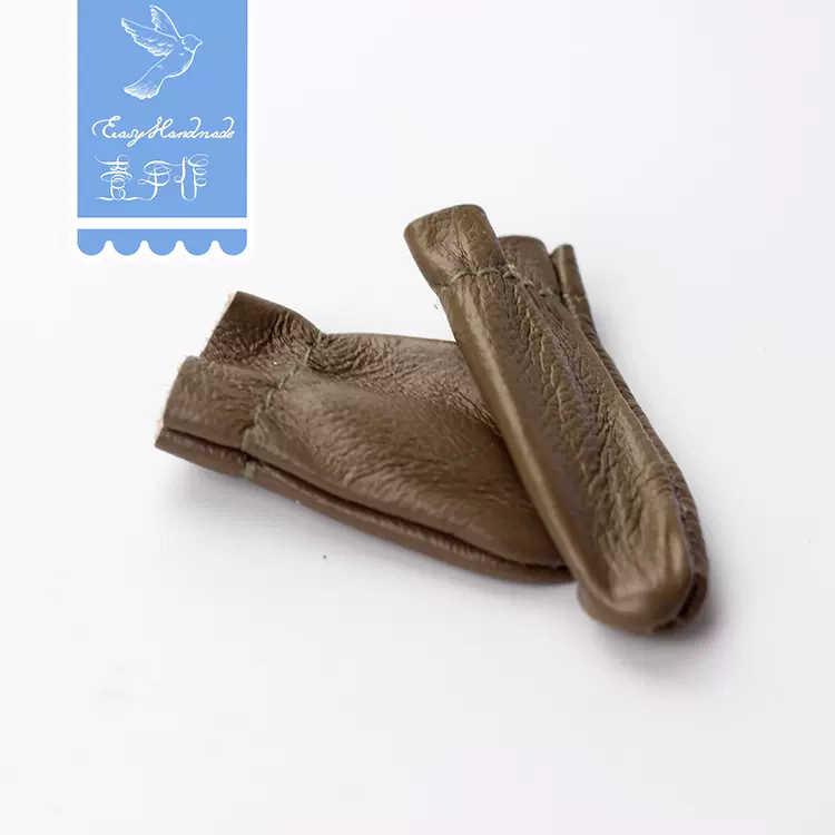 壹手作羊毛毡戳戳乐DIY手工工具 专用顶针手套 保护手指 牛皮手套