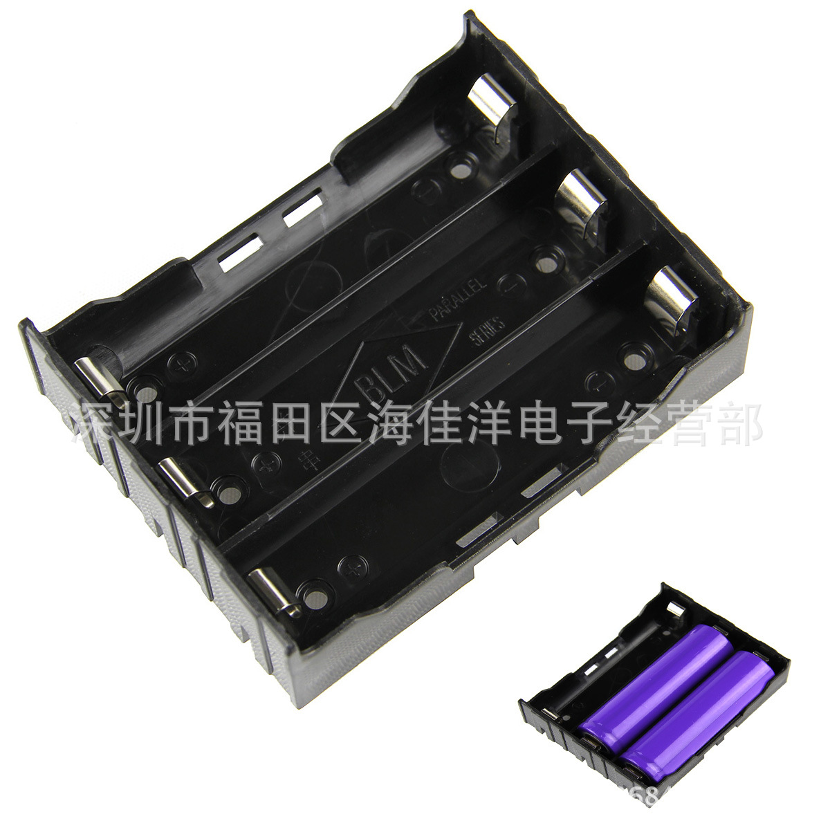 现货供应厂商 18650三节电池盒 3节18650带针底座电池盒三节