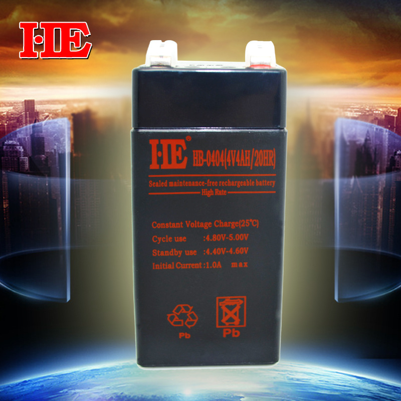 4V4AH蓄电池4V4A电瓶铅酸免维护友声电子称台灯手电筒电蚊拍电池