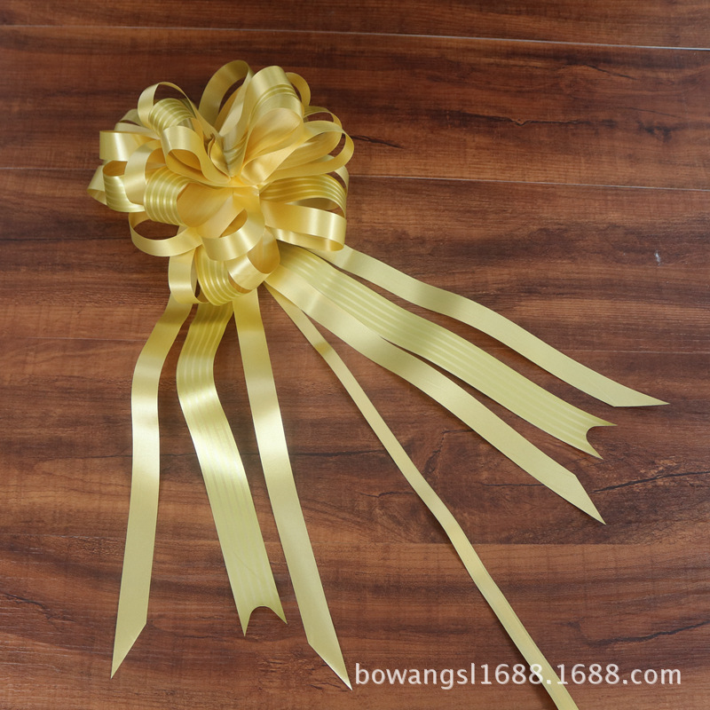 Grande actualizado rayado flor perezoso nudo Garland actividad Navidad regalo fruta cesta flor embalaje guirnalda cinta