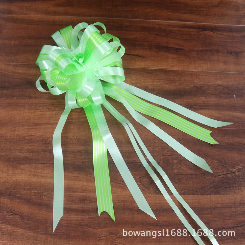 Grande actualizado rayado flor perezoso nudo Garland actividad Navidad regalo fruta cesta flor embalaje guirnalda cinta