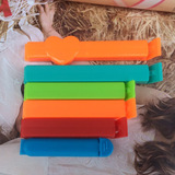 Обновление Creative Food Creating Tea Leaf Clip 9 см. Пластиковый запекающий зажим для печати логотип Слово Маленький подарок оптом