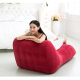 Spot wholesale increase lengthened lazy sofa S-shaped flocking inflatable recliner sofa bed lazy sofa