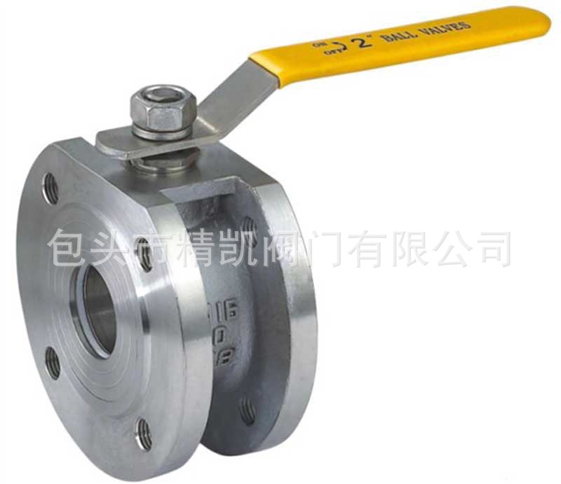 内蒙阀门自营 Q71F意式薄型高平台球阀 对夹短型球阀