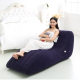 Spot wholesale increase lengthened lazy sofa S-shaped flocking inflatable recliner sofa bed lazy sofa