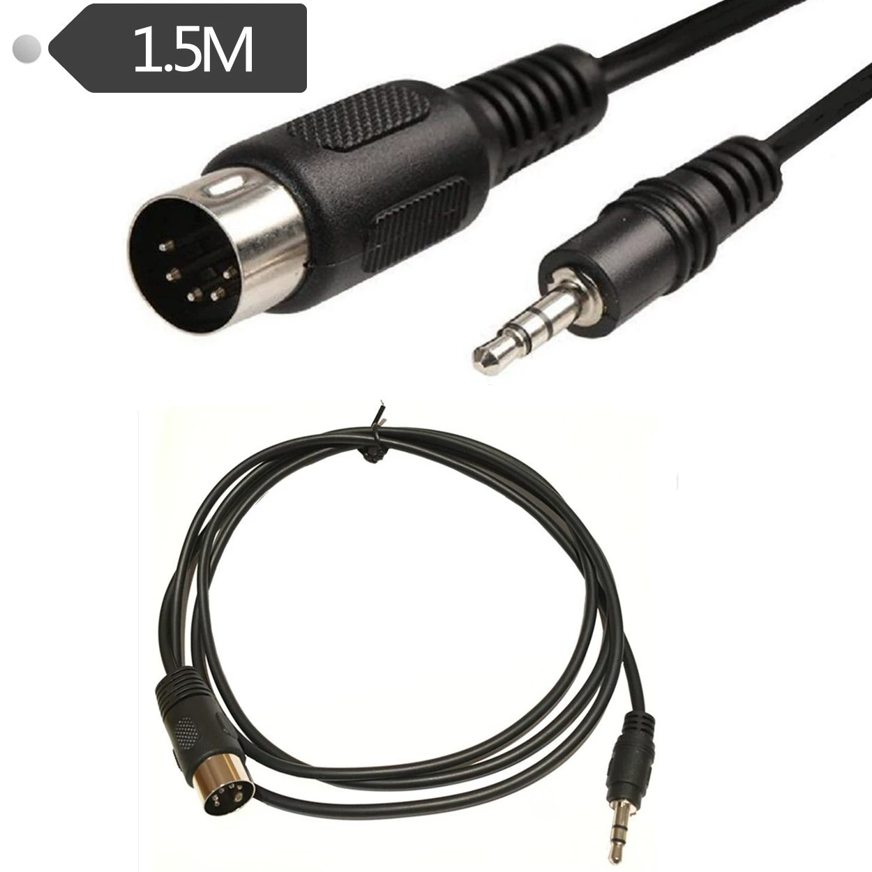 3.5 Audio plug -to -MIDI 5 -core rotor computer audio output MIDI5 core DIN5P 1.5 meters