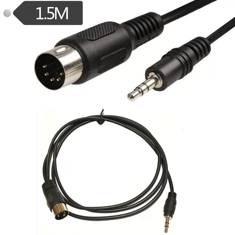 3.5 Audio plug -to -MIDI 5 -core rotor computer audio output MIDI5 core DIN5P 1.5 meters