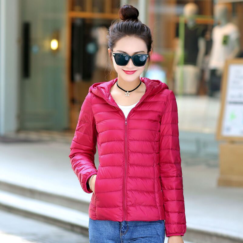 Cross-Border Wholesale Lightweight down Jacket for Women, 2026 Autumn and Winter New Korean Style Slim Fit Fashionable Short Hooded Coat Cross-Border Wholesale Lightweight down Jacket for Women, 2026 Autumn and Winter New Korean Style Slim Fit Fashionable Short Hooded Coat