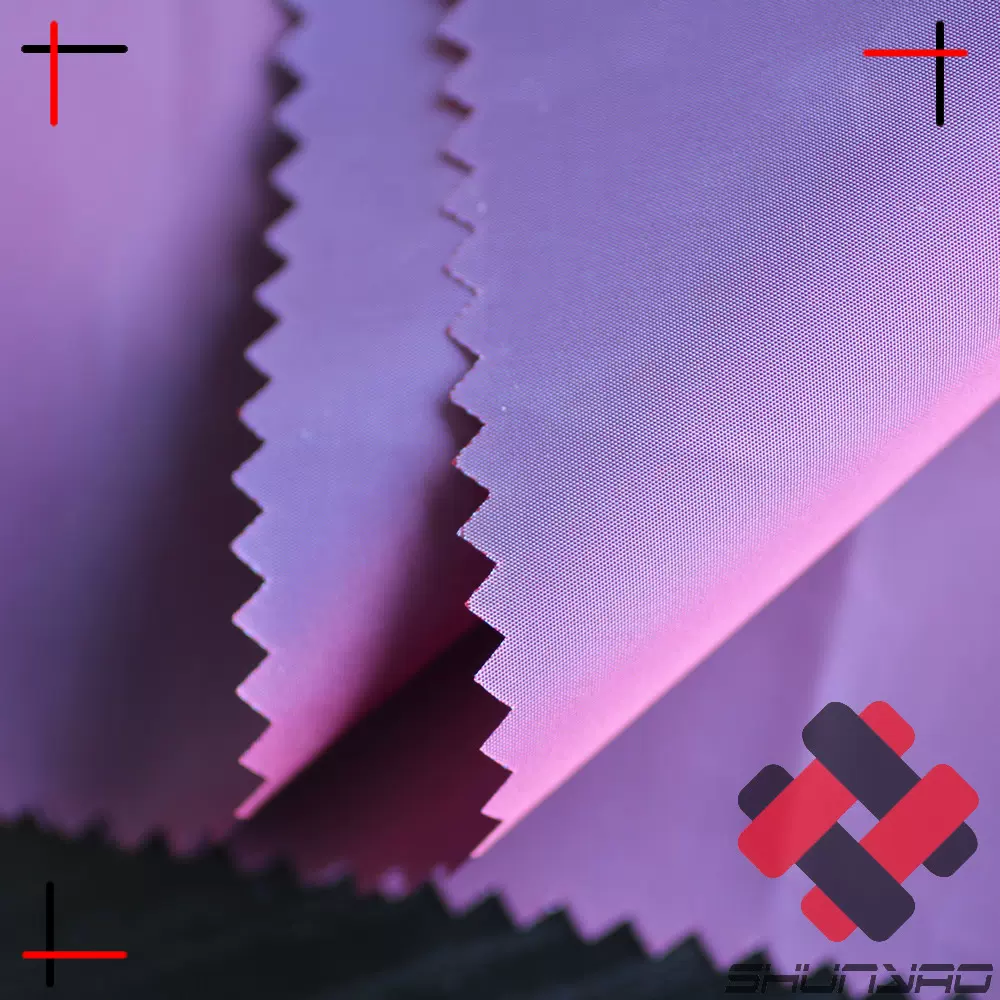 舜尧 300T半光锦涤纺 双色变色龙夹克短裤面料