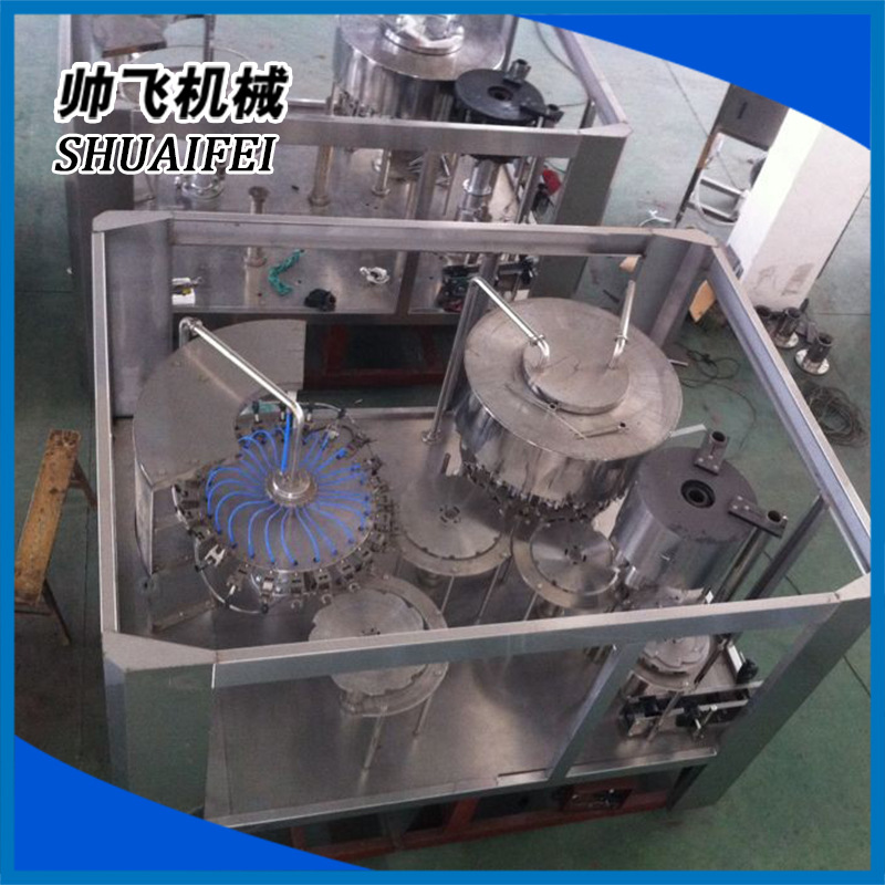 专销果汁饮料热灌装机 全自动三合一机 流水线