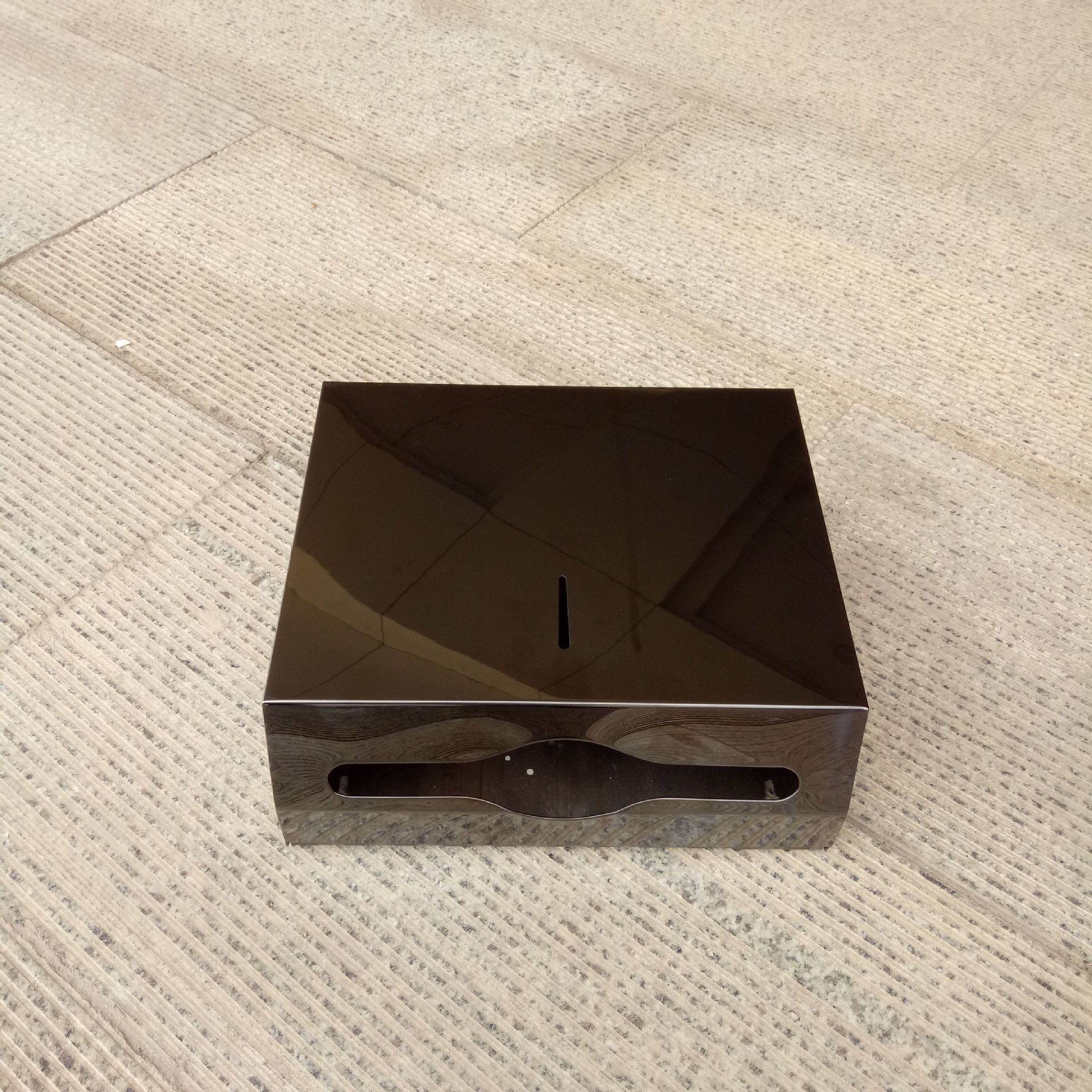 Caja de papel de rollo grande sin perforaciones Hotel rollo caja de papel higiénico estante de papel higiénico montado en la pared caja de papel de placa grande