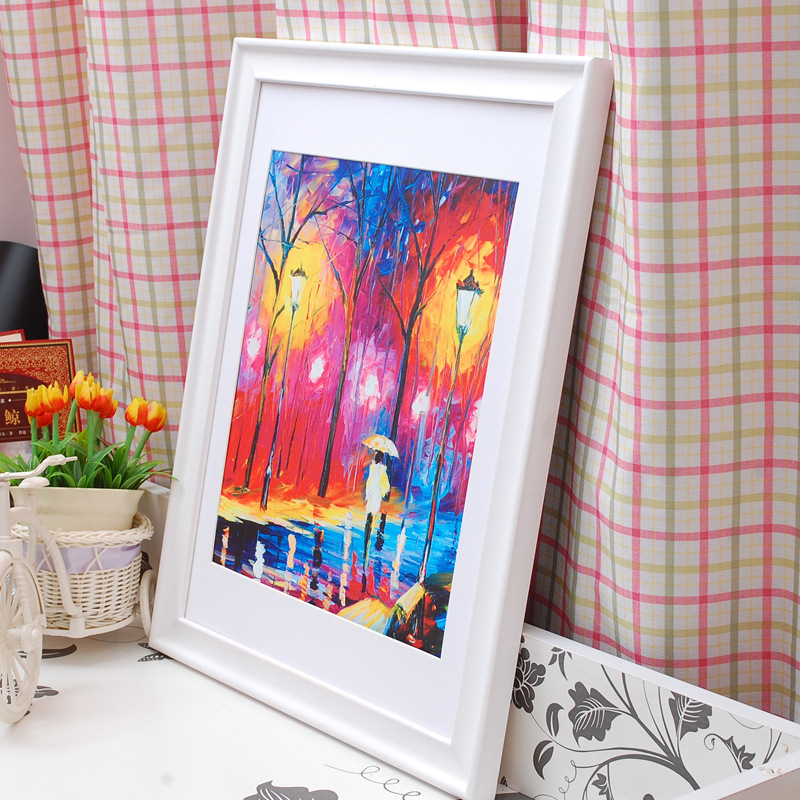 Wholesale European solid wood photo frame studio picture frame vintage oil painting 16 inch a4A3 wall-mounted wood table rectangle