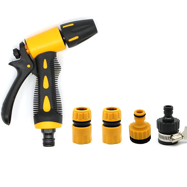 【厂家供应】家用多功能高压洗车水枪5件套套装 淘宝款水枪批发