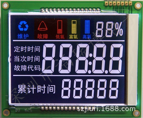 制氧机液晶屏/各种医疗设备显示屏TN/负显/彩色
