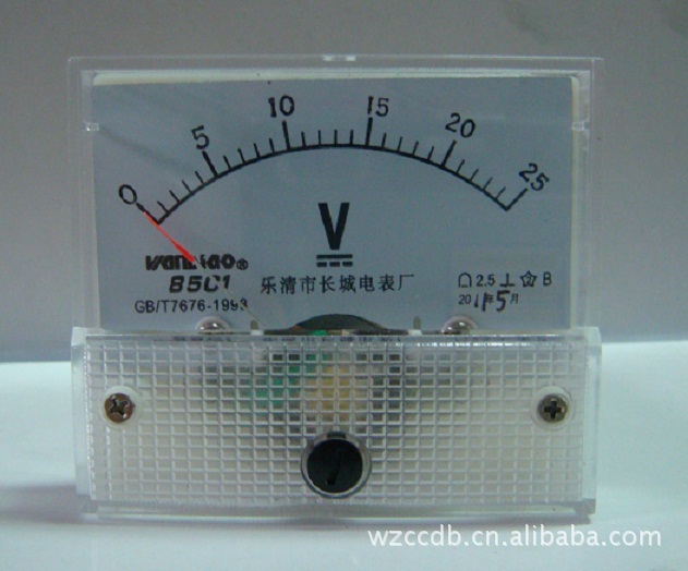 供应长城电表厂 85C1 25V 直流电压表 指针式