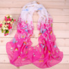 New Yiwu Colorful Little Color Celebrity Poor Chiffon Silk Scarf Wholesale Spring and Summer Printing Scarf Small Gauze