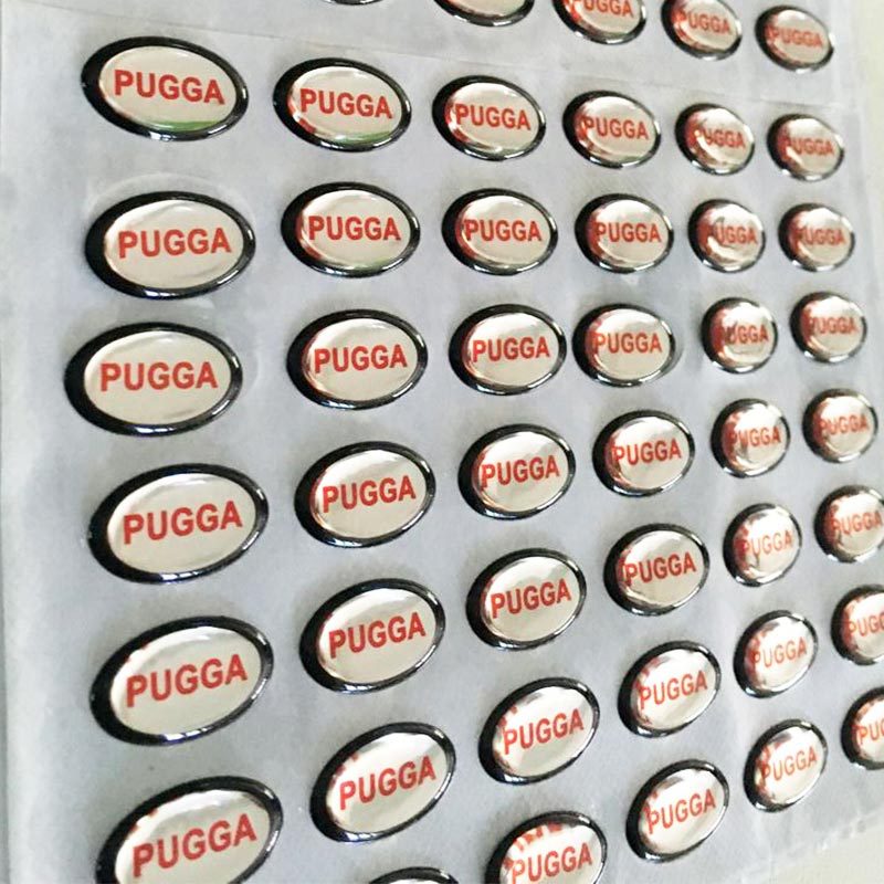 Etiqueta de gel suave de plástico con efecto cristal, con logotipo, para productos, adhesivo creativo y bonito para mascotas