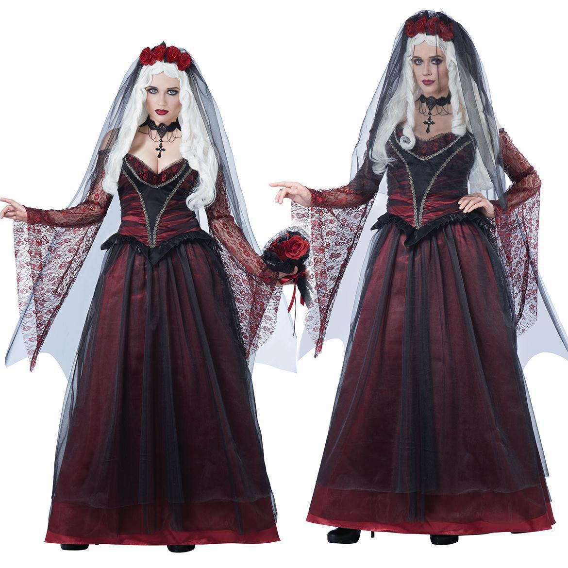 Halloween new European and American court Princess Queen costume masquerade stage costume performance costume cloak cloak