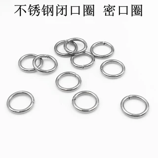 现货批发不锈钢闭口圈 平口圈 密口圈 DIY饰品配件1-1.5线径