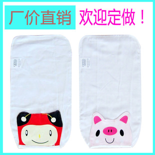 Factory wholesale pad back towel leisure four-layer gauze sweat towel baby pad back towel tail baby supplies