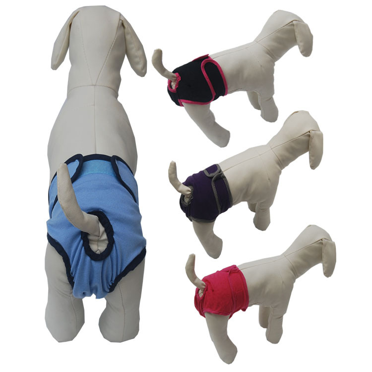 Pantalones fisiológicos de velcro para mascotas pantalones sanitarios para perros grandes, medianos y pequeños pantalones de seguridad para perros pantalones menstruales Teddy anti-acoso