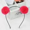 Menghua children's hair ball hair hoop imitation rabbit hair hairy ball head hoop candy color hairy ball hair hoop rabbit hair