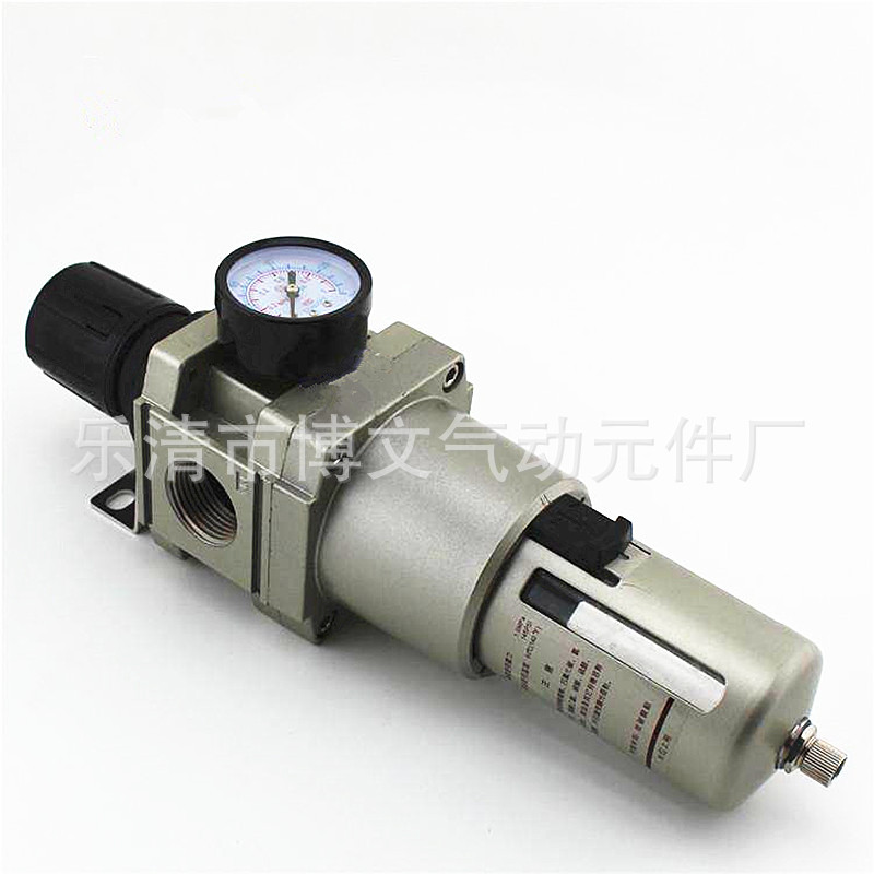 AW50-10调压过滤器 气源处理减压阀 1寸螺纹32MM口径
