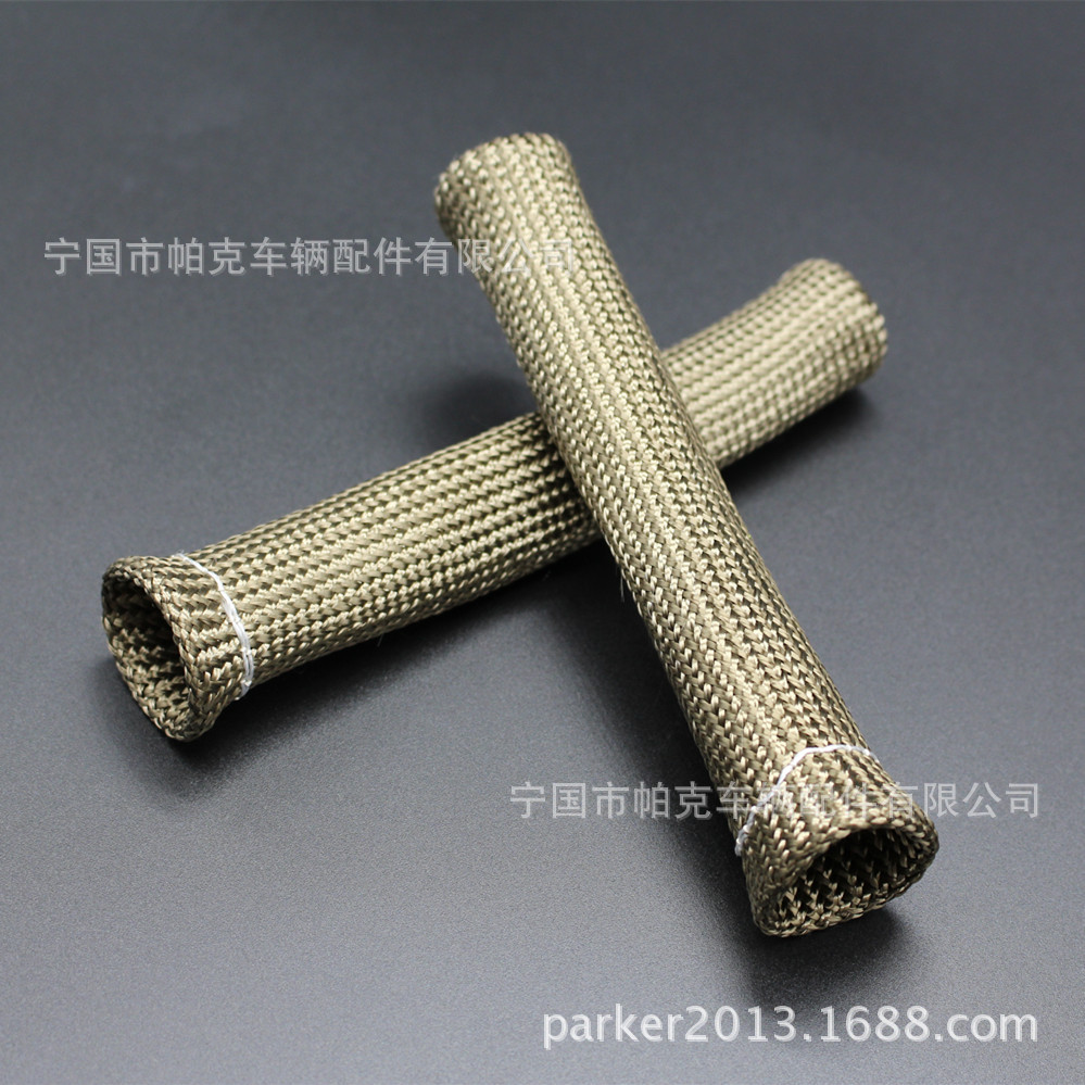 Automóvil bujía Carcasa protectora exterior automóvil bujía cableado arnés tubo protector de aislamiento de fibra de vidrio