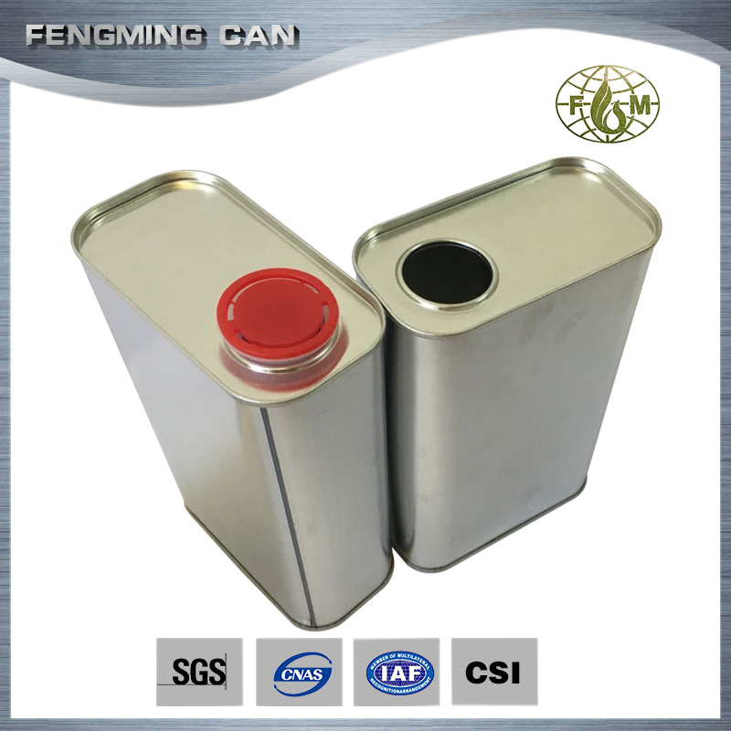 1升马口铁罐方形 固化剂稀释剂化工溶剂包装罐 印刷密封铁罐