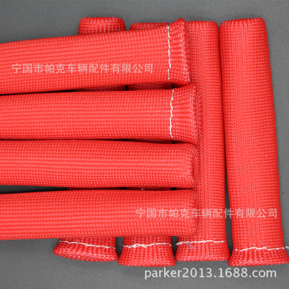 Automóvil bujía Carcasa protectora exterior automóvil bujía cableado arnés tubo protector de aislamiento de fibra de vidrio