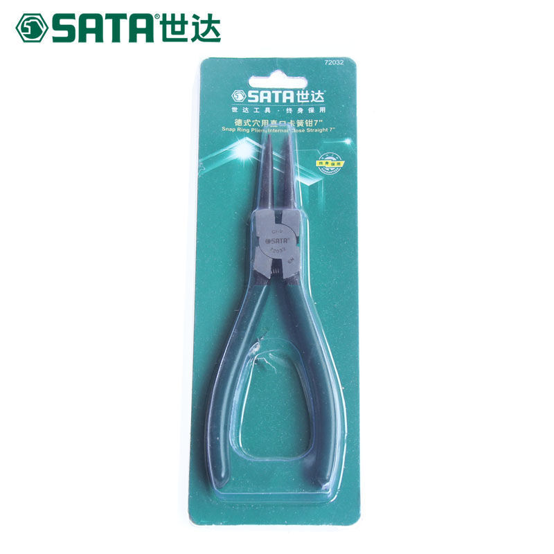世达（SATA） 德式穴用直口卡簧钳 72032