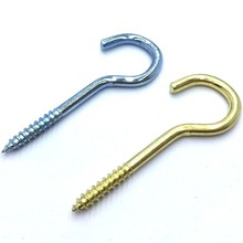 装饰灯钩 铁问号勾子羊眼带灯链挂钩灯勾半圆开口手拧螺丝灯钩