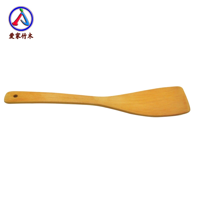 Factory direct sales golden large inclined spatula non-stick wooden cooking spatula wooden frying spatula wooden spatula 5 yuan store