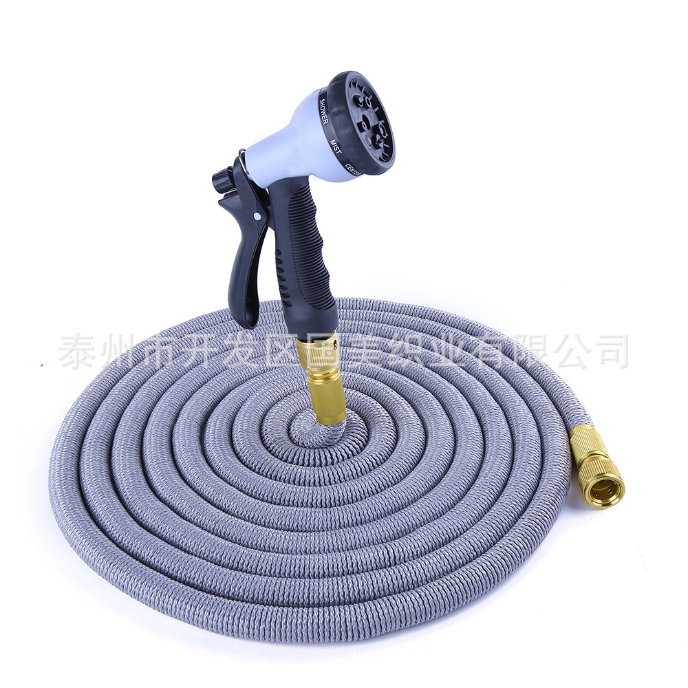 亚洲版新二代耐磨抗压花园水管天然乳胶家用洗车水管3倍伸缩水管