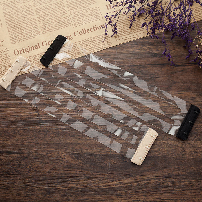 Cinta de pescado ropa interior Correa diosa sujetador accesorios elástico de dos lados gancho sujetador espalda hebilla accesorios pequeños