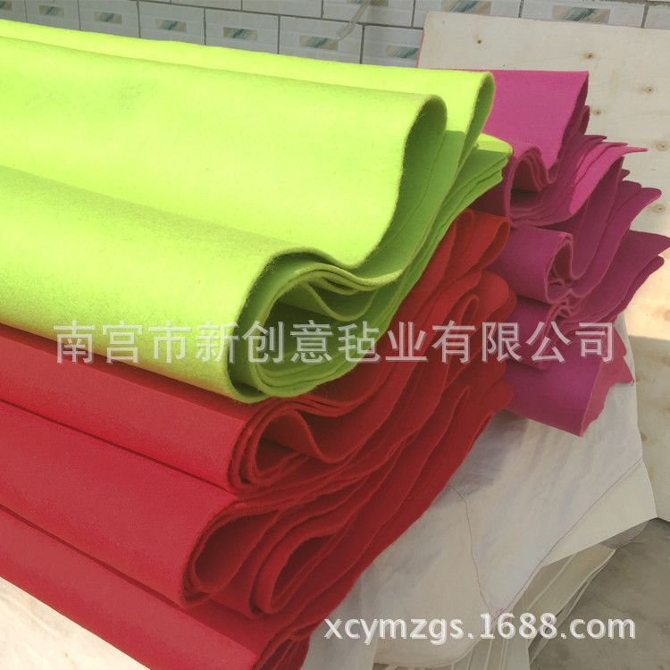 可做箱包毛毡 工艺制品彩色羊毛毡 彩色毛毡