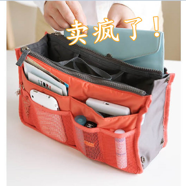 Handheld universal storage bag with zipper