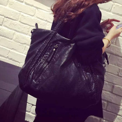 Women's Bags 2024 New Japanese and Korean Version Soft Leather Large Capacity Handbag Casual Simple Versatile Crossbody Shoulder Large Bag