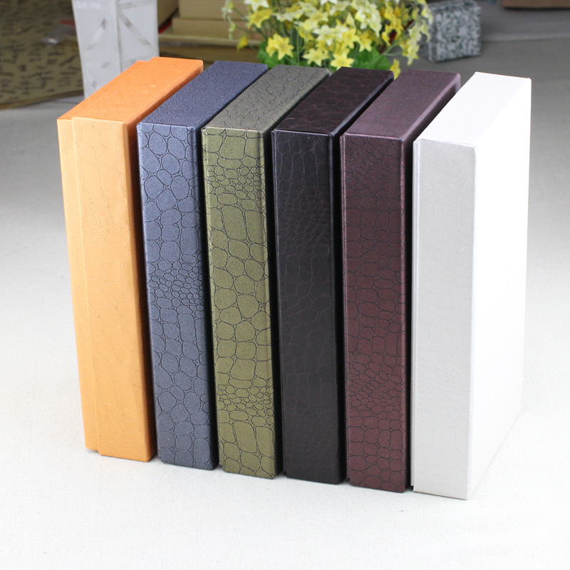 Spot heaven and earth cover belt gift box handbag box exquisite imitation leather pattern long wallet special paper packaging hard box