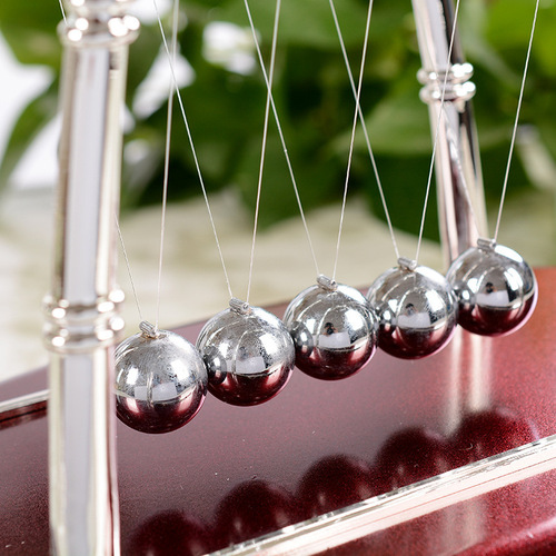 3 large, medium, and small sail-shaped Newtonian collision pieces, inertia collision balls, arched iron and wooden handicrafts, novelty gifts