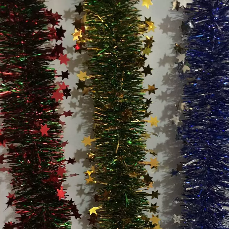 热卖万圣节圣诞节装饰拉花结婚用品星星彩色彩条装饰毛条厂家直销