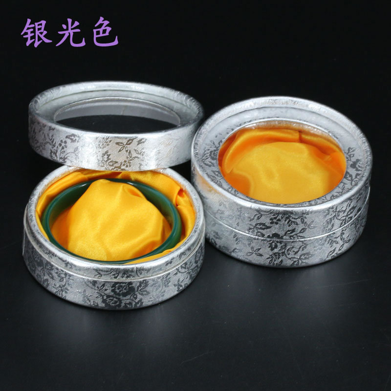 大圆形开天窗首饰包装盒手镯手链珠宝佛珠手串饰品盒木珠礼盒批发